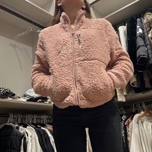 pink teddy jacket